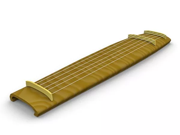 Seven-string Guqin 3d model Seven-string Guqin 3d model