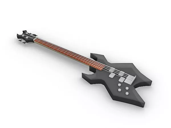 Old Guitar 3d model