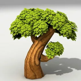 Cartoon Tree 3d model