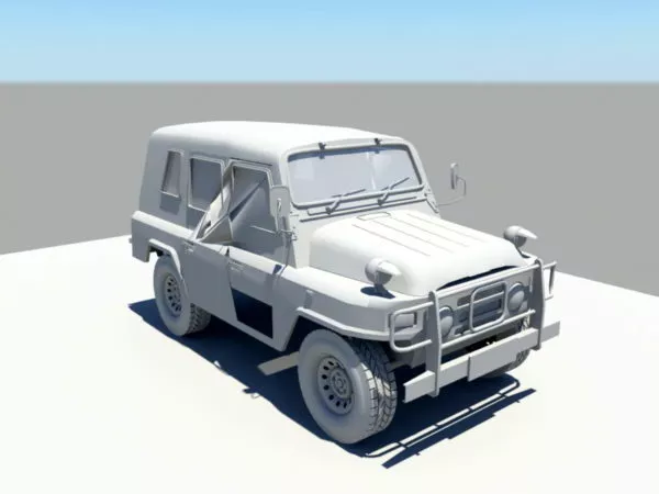 Ww2 Military Jeep 3d model Ww2 Military Jeep 3d model