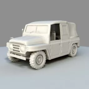 Willys Military Jeep 3d model