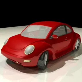 Volkswagen Beetle Cartoon 3d model