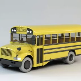 North American School Bus 3d model