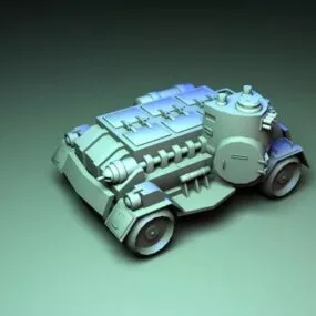 Sci-fi Fighting Vehicle 3d model