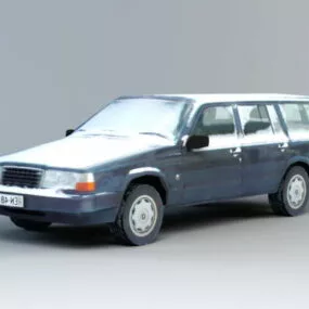 Snow-covered Car 3d model