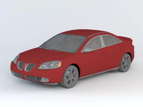 Pontiac G6 Sedan 3d model Pontiac G6 Sedan 3d model
