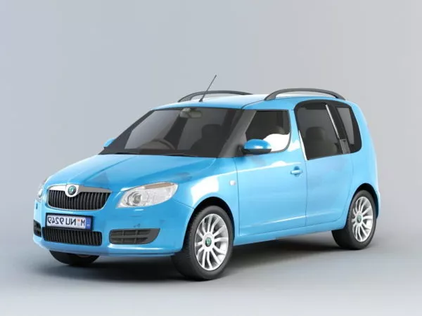 Skoda Roomster 3d model Skoda Roomster 3d model