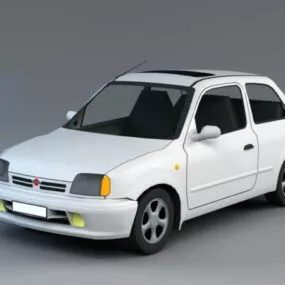 Old Fiat Car 3d model
