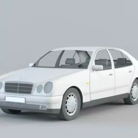 80s Mercedes Car 3d model