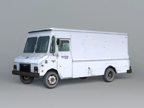 Freightliner Box Van 3d model Freightliner Box Van 3d model