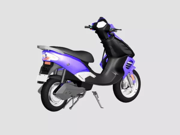 Purple Electric Moped 3d model Purple Electric Moped 3d model