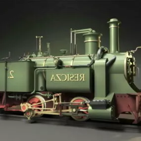 Steam Locomotive 3d model