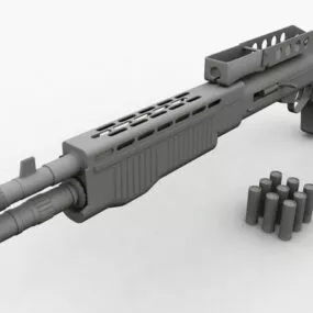 Spas-12 Combat Shotgun 3d model