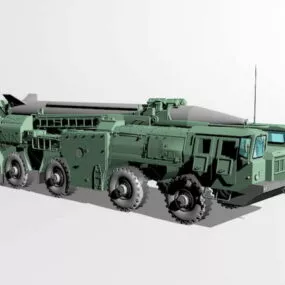 R-17 Elbrus (scud) Short-range Ballistic Missile 3d model