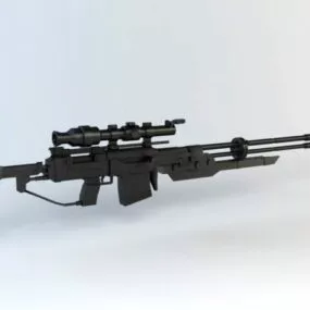 Sci-fi Sniper Rifle 3d model