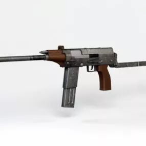 Type 79 Submachine Gun 3d model