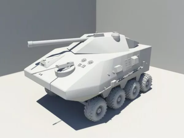 Light Armored Fighting Vehicle 3d model Light Armored Fighting Vehicle 3d model