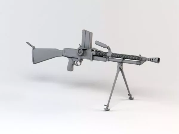 Zb 26 Light Machine Gun 3d model Zb 26 Light Machine Gun 3d model