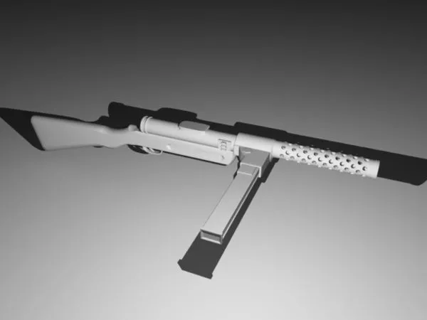Mini Submachine Gun 3d model Mini Submachine Gun 3d model