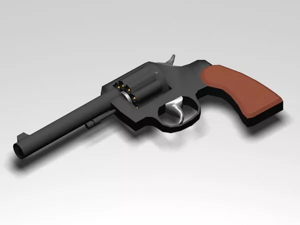 Police Revolver 3d model