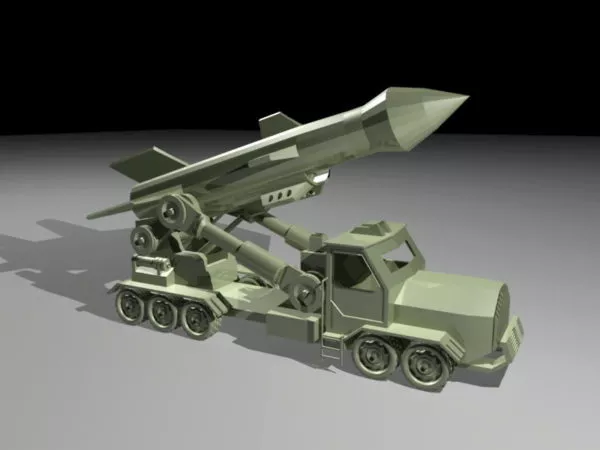 Tintin Cartoon Rocket 3d model