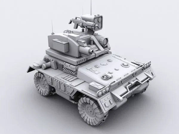 Unmanned Ground Combat Vehicle 3d model Unmanned Ground Combat Vehicle 3d model