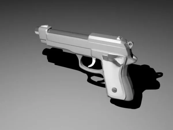 9mm Handgun 3d model 9mm Handgun 3d model