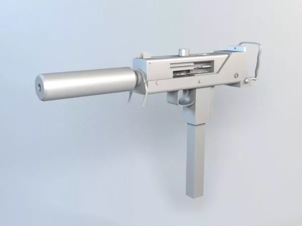 Compact Submachine Gun 3d model Compact Submachine Gun 3d model