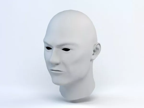 Aged Man Head 3d model