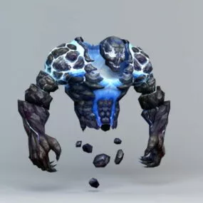 Thunder Elemental Creature 3d model