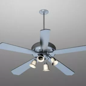 Ceiling Fan With Lights 3d model