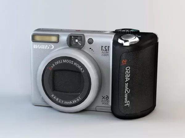 Canon Powershot A650 Is Digital Camera 3d model Canon Powershot A650 Is Digital Camera 3d model