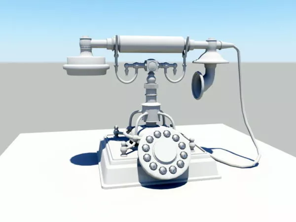 Antique Telephone 3d model Antique Telephone 3d model