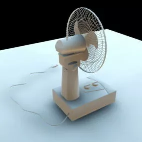 Retro Electric Fan 3d model