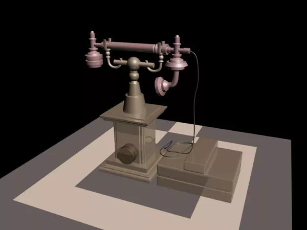 Antique Telephone 3d model Antique Telephone 3d model
