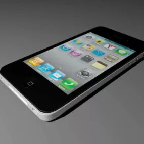 Black Iphone 4 3d model