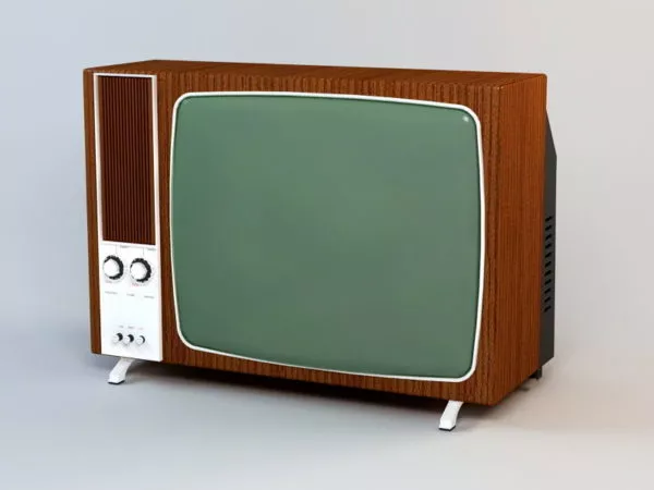Old Color Tv 3d model Old Color Tv 3d model