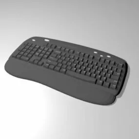 Ergonomic Keyboard 3d model
