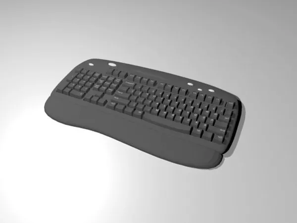 Ergonomic Keyboard 3d model Ergonomic Keyboard 3d model