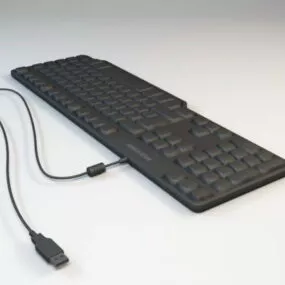 Usb Computer Keyboard 3d model