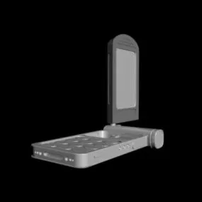 Rotating Flip Phone 3d model