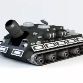 Sturmtiger Assault Gun Cartoon 3d model