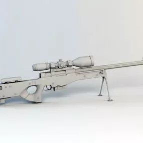 Long Range Sniper Rifle 3d model