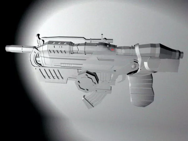 Futuristic Assault Rifle 3d model Futuristic Assault Rifle 3d model