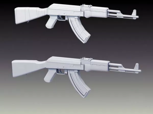 Soviet Ak47 Type 2 3d model