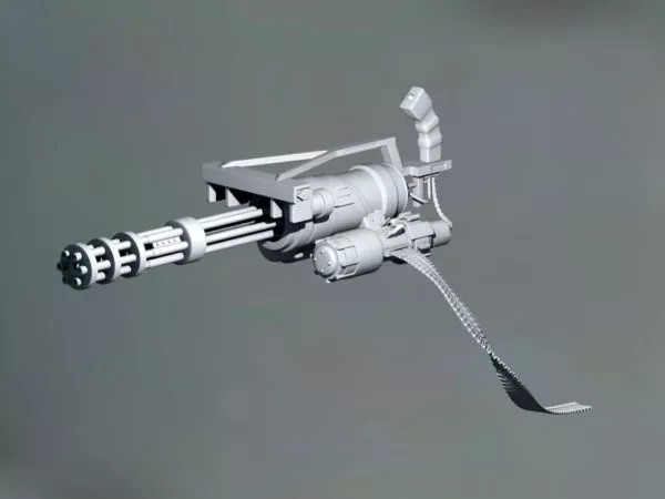 Gatling Minigun 3d model Gatling Minigun 3d model