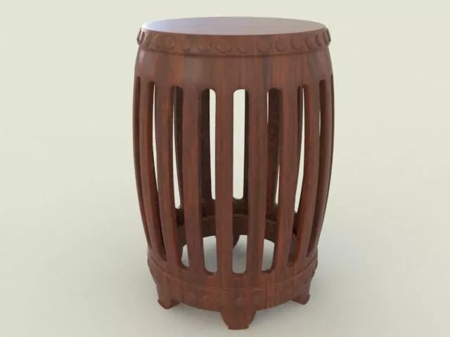 Chinese Style Stool 3d model Chinese Style Stool 3d model