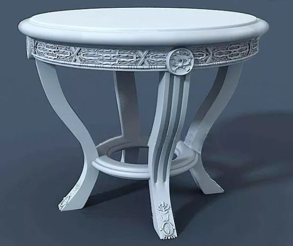 Victorian Tea Table 3d model Victorian Tea Table 3d model