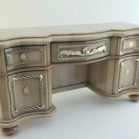 Vintage Writing Desk 3d model