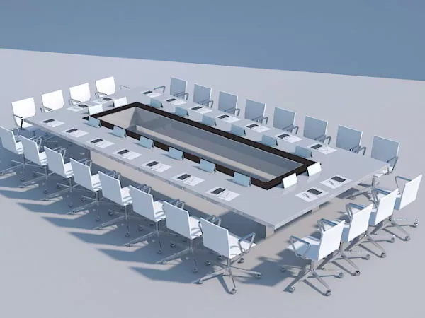 Large Office Conference Table 3d model Large Office Conference Table 3d model